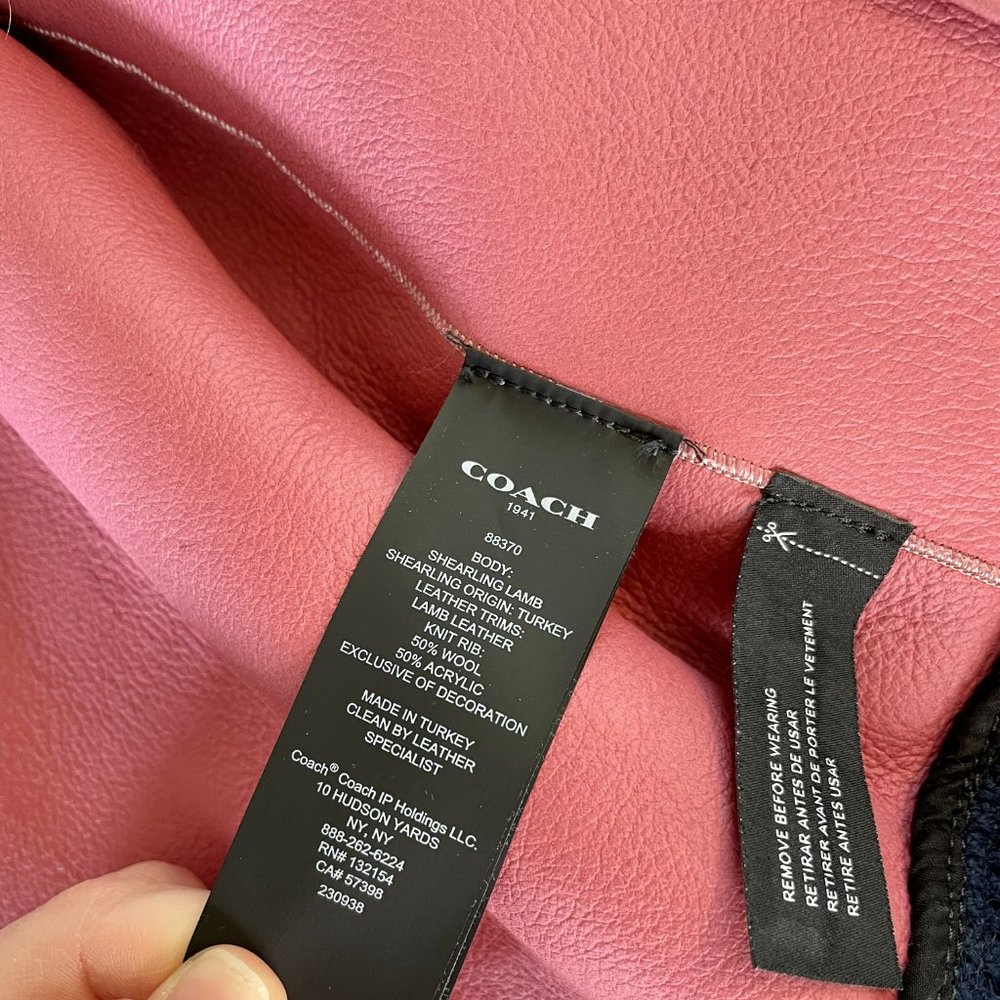 Coach Shearling Bomber Jacket - image 6